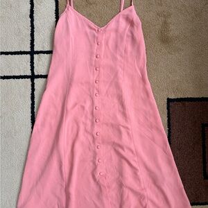 Forever 21 Blush Pink Button-Front Dress